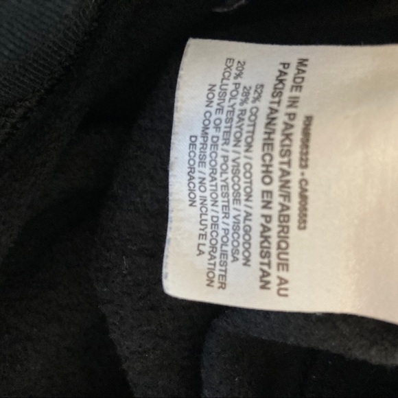 nike black cotton blend jogger sweats pants - Picture 5 of 5